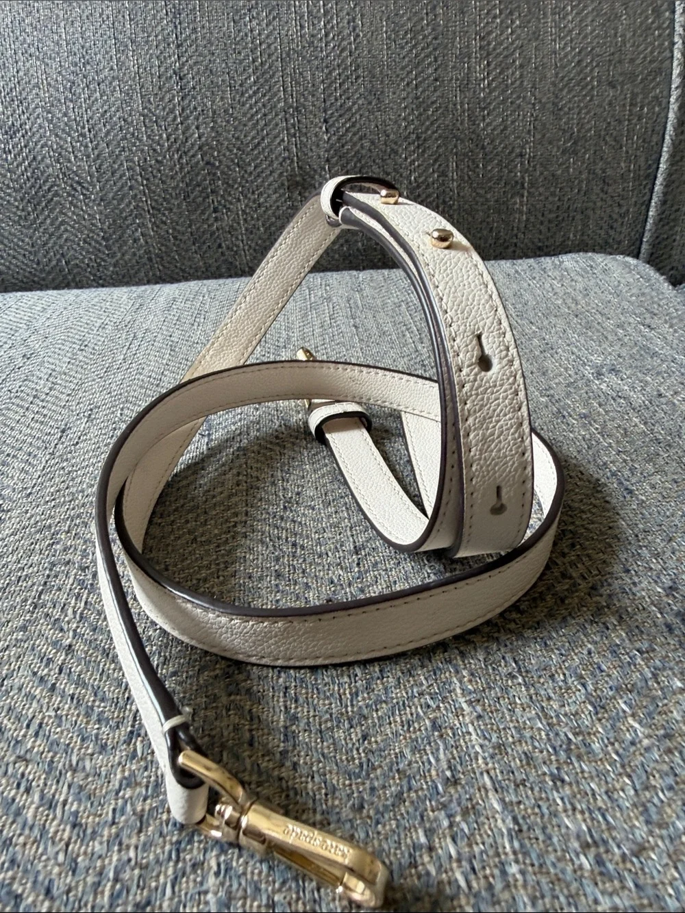 Kate Spade White Leather Removable/Adjustable Replacement Strap.